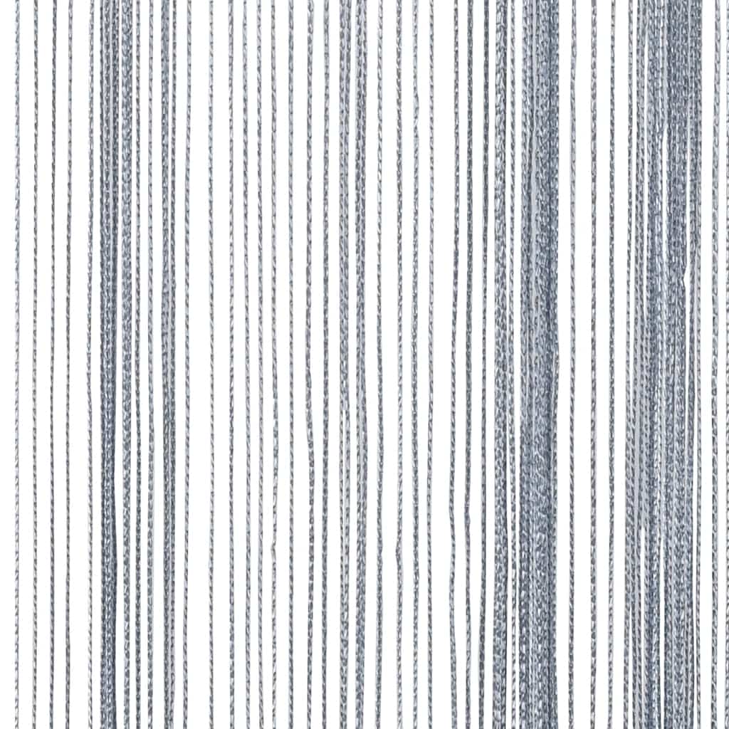 2 db világosszürke zsinórfüggöny 100 x 250 cm