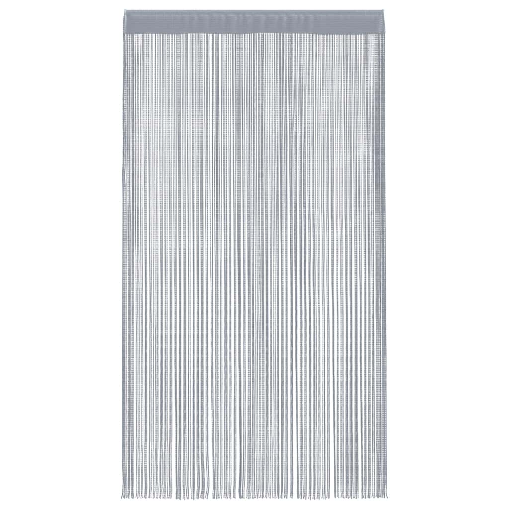 2 db világosszürke zsinórfüggöny 140 x 250 cm