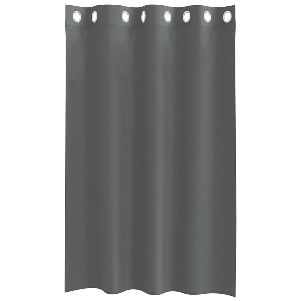 2 db sötétszürke fátyolfüggönyök rojtokkal 140x175 cm