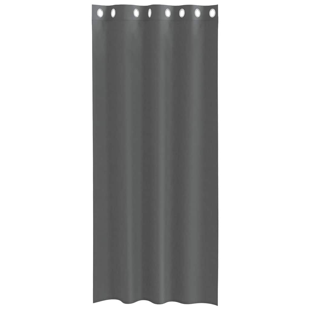 2 db sötétszürke fátyolfüggönyök rojtokkal 140x245 cm