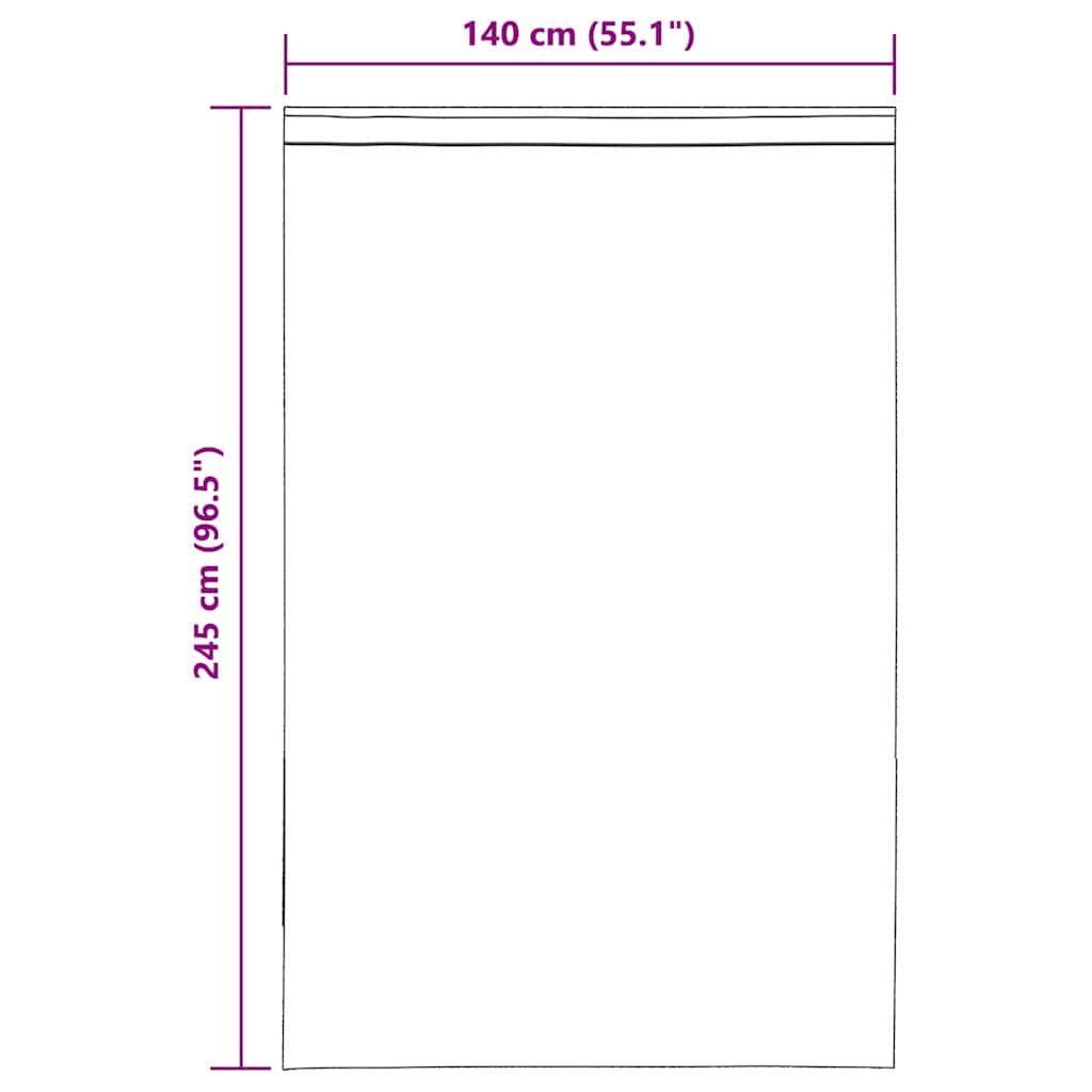 2 db barna fátyolfüggönyök fülecske tetejével 140x260 cm