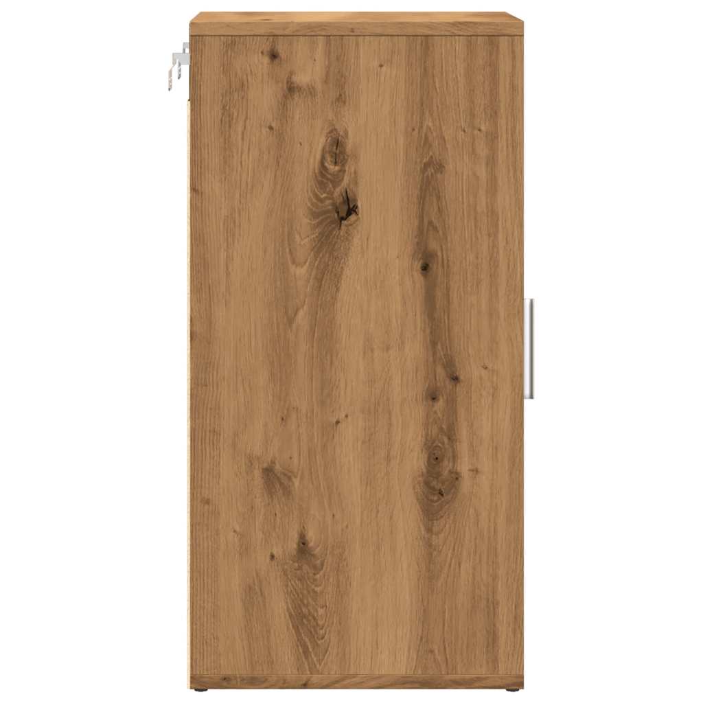 2 db kézműves tölgy színű szerelt fa cipőszekrény 32x35x70 cm