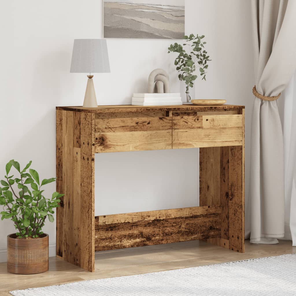 szürke sonoma szerelt fa tálalóasztal 89x41x76,5 cm