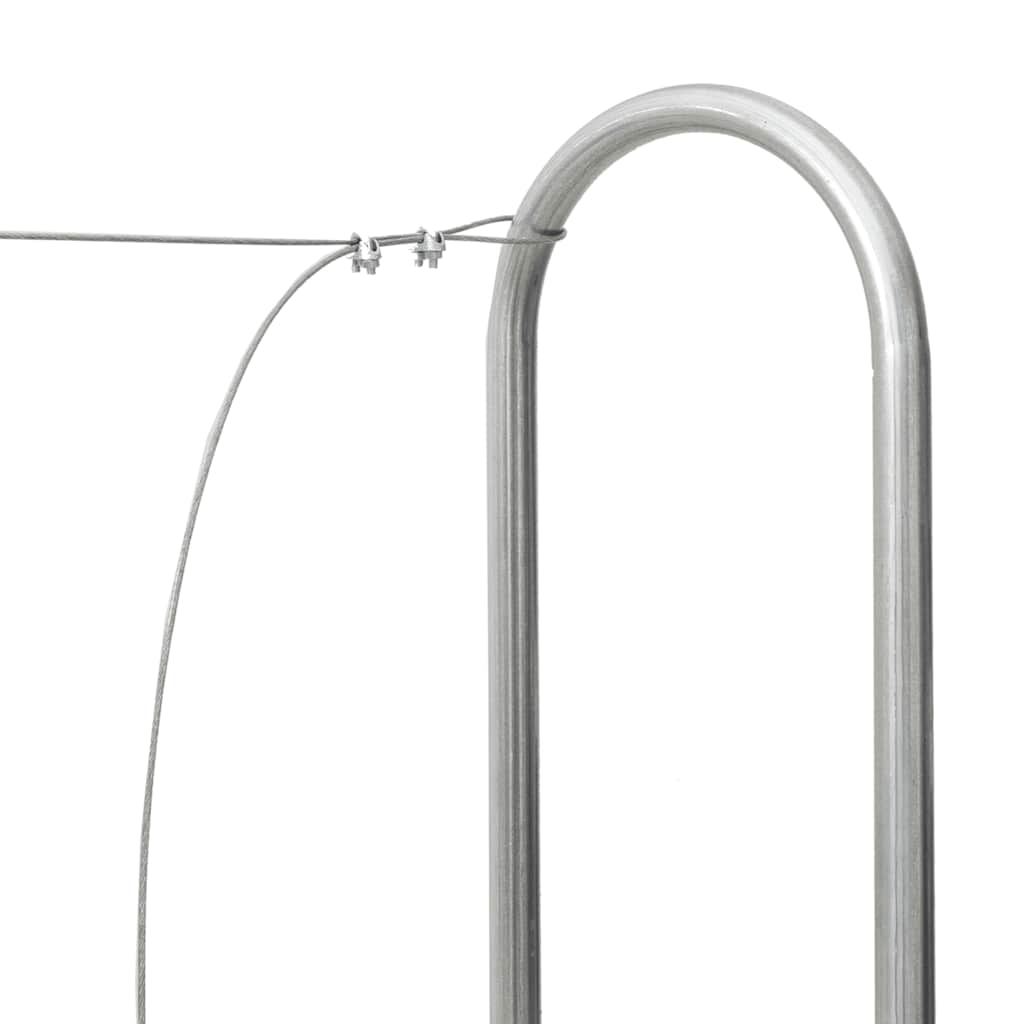 tűzifa állvány esővédővel 250x25x150 cm Horganyzott acél