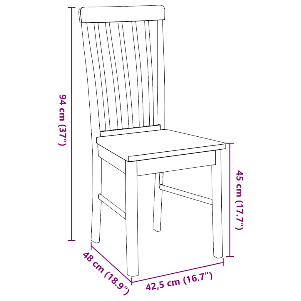 2 db fehér tömörfa gumiból készült étkezőszékek