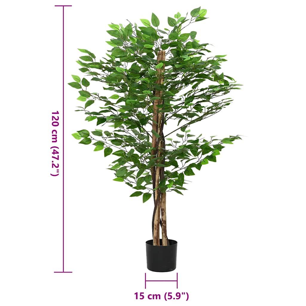 zöld mű fikusz fa 788 levéllel 120 cm
