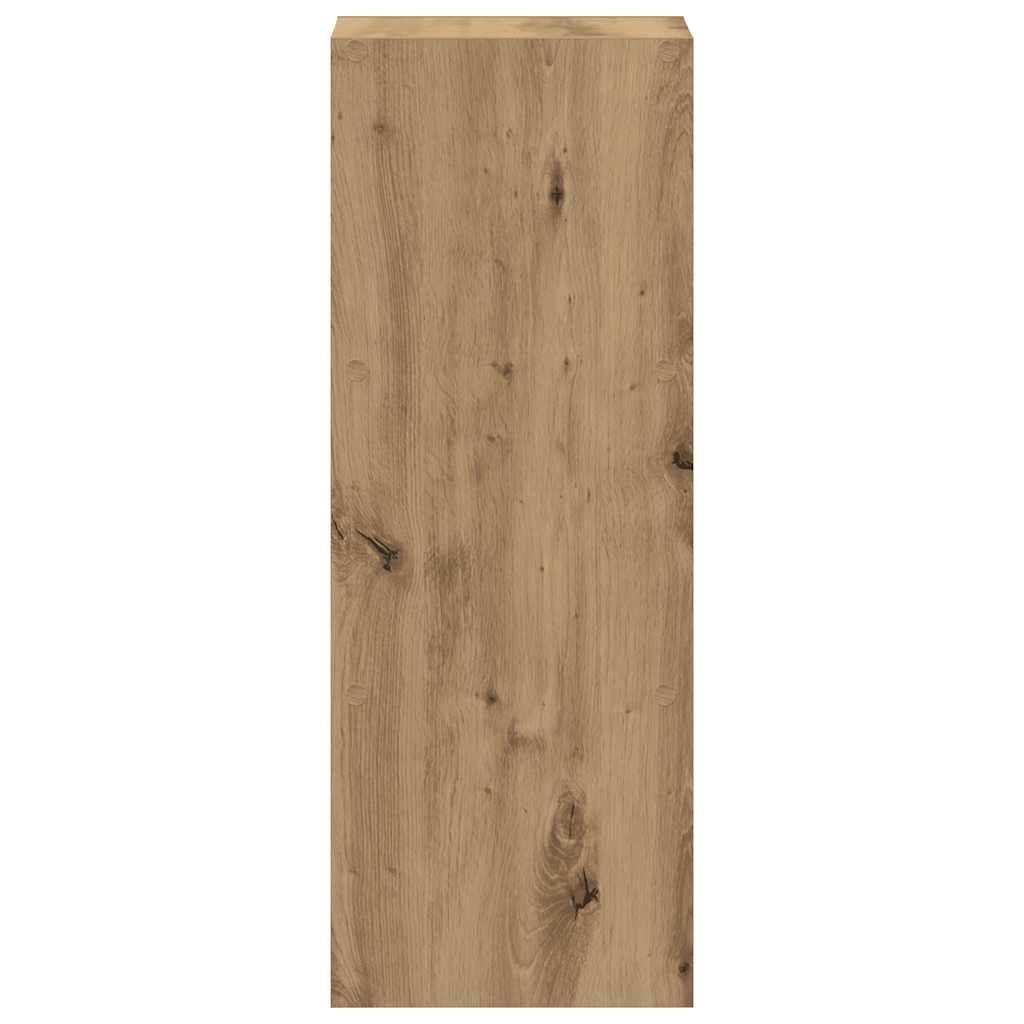 kézműves tölgy szerelt fa könyvespolc halmozható 30x30x80 cm