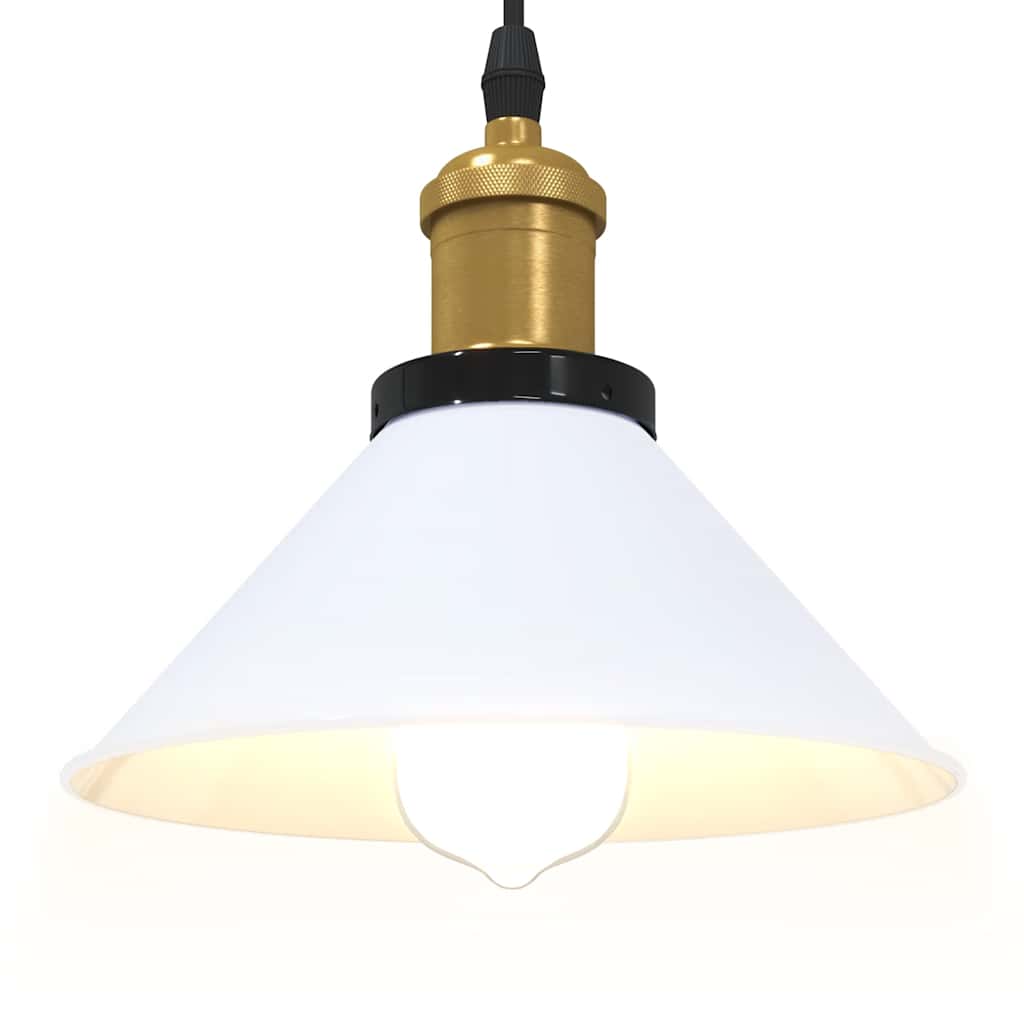 függőlámpa Magassága állítható E27 fényes fehér Ø 22 cm fém