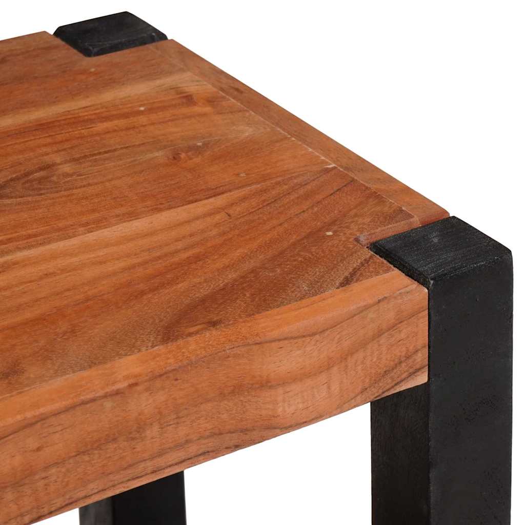 Könyvespolc 3 pcs Barna 50 x 30 x 110 cm Tömör akácfa