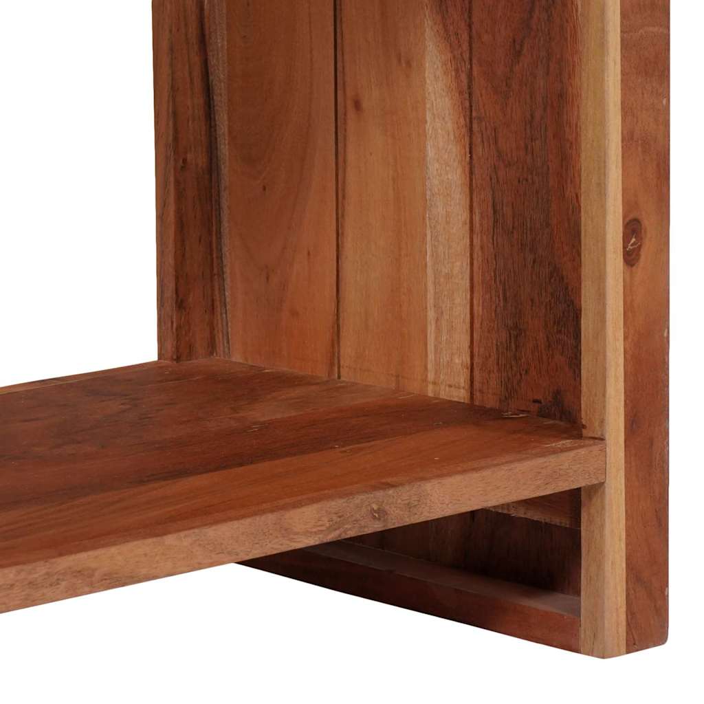 Könyvespolc 3 pcs Barna 50 x 30 x 110 cm Tömör akácfa
