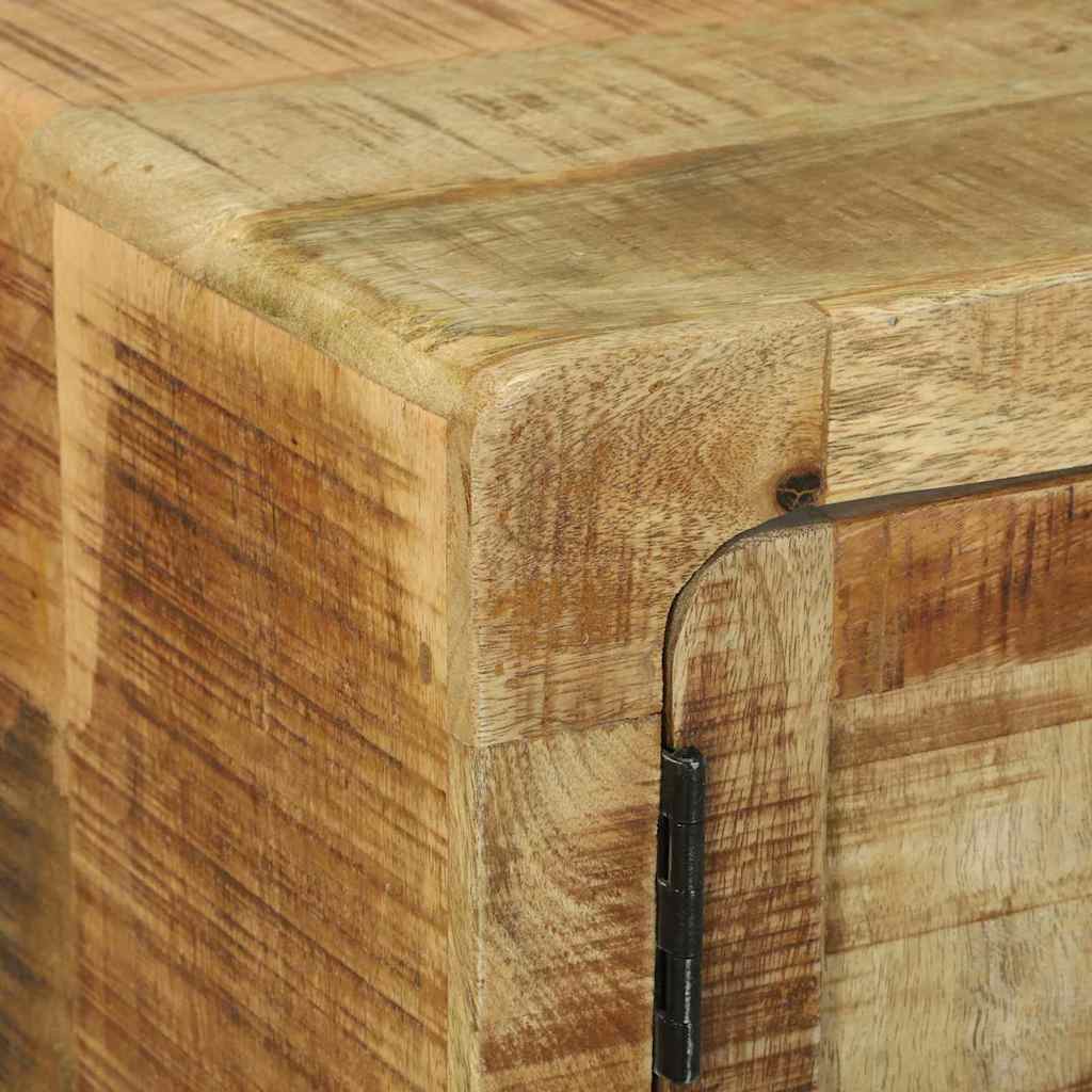 Dohányzóasztal Barna 80 x 54 x 45 cm Tömör nyers mangófa
