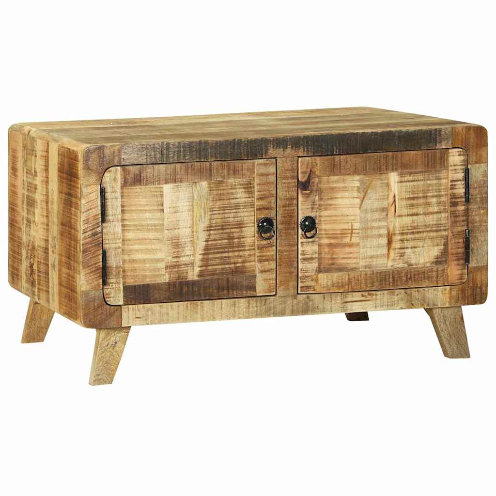 Dohányzóasztal Barna 80 x 54 x 45 cm Tömör nyers mangófa