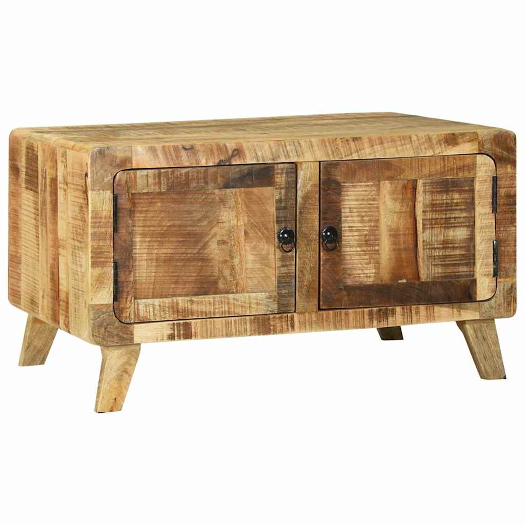 Dohányzóasztal Barna 80 x 54 x 45 cm Tömör nyers mangófa