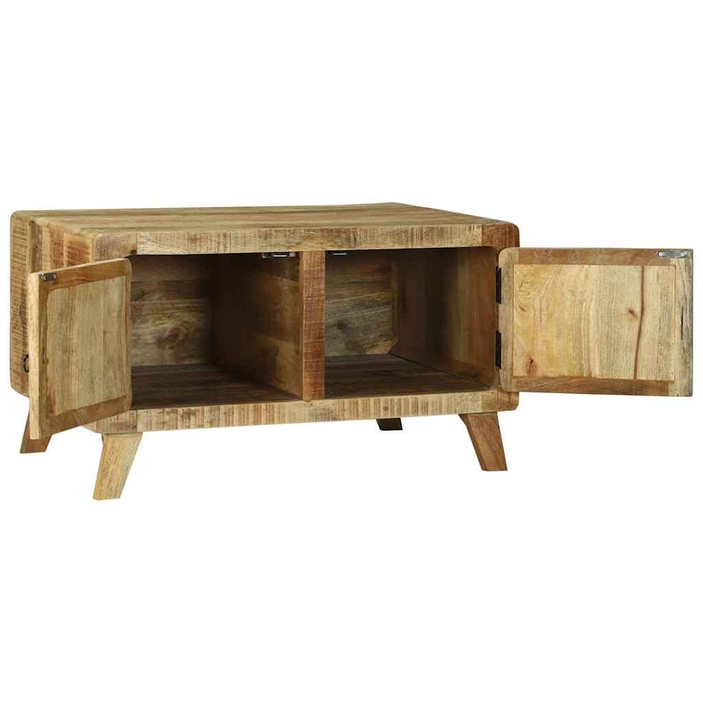 Dohányzóasztal Barna 80 x 54 x 45 cm Tömör nyers mangófa