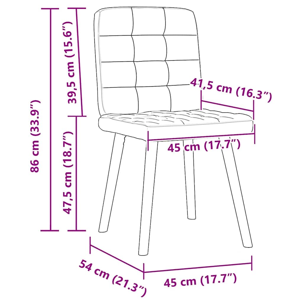 2 db sötétszürke szövet étkezőszék