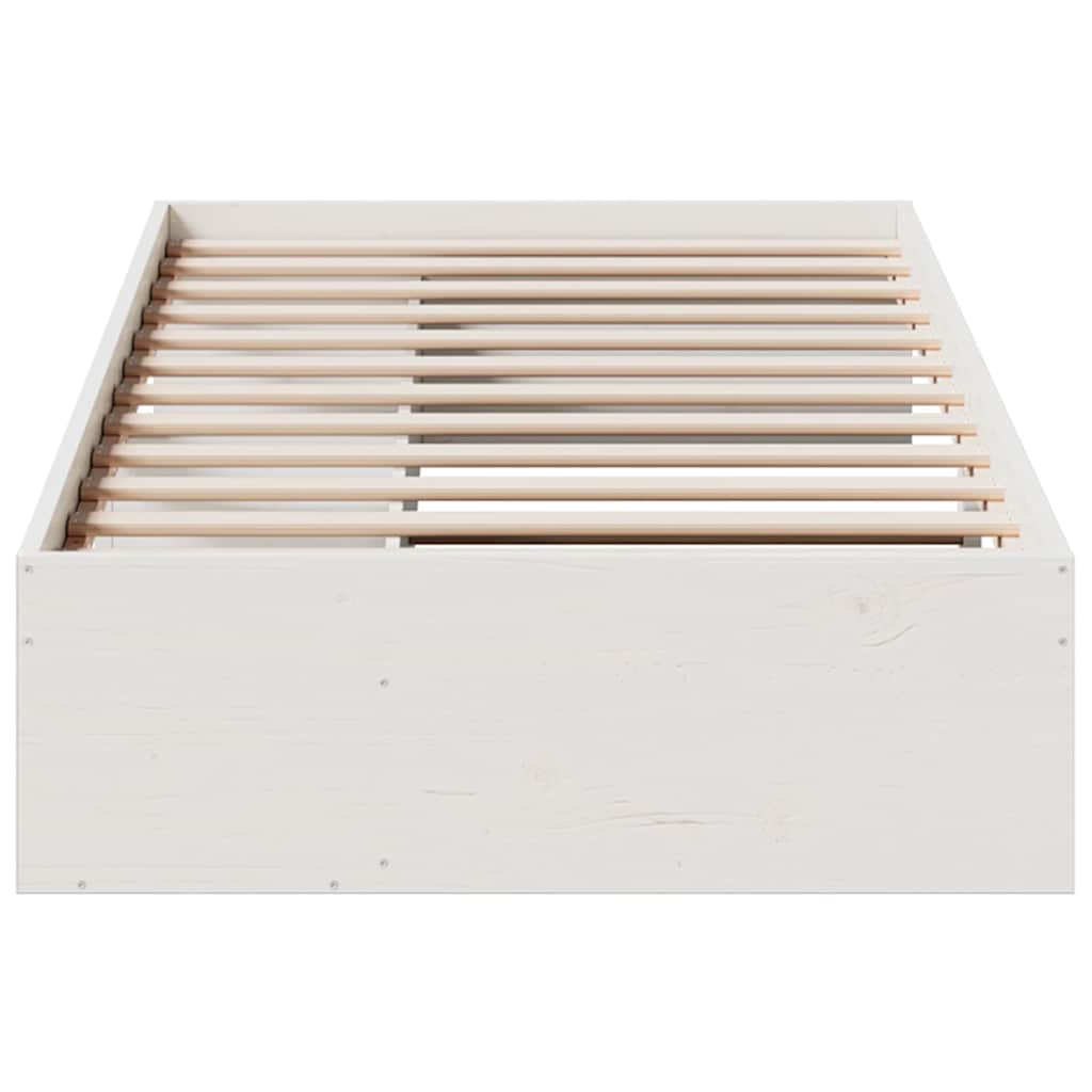 kanapéágy ágy matrac fehér 100x200 cm tömör fa fenyőfa