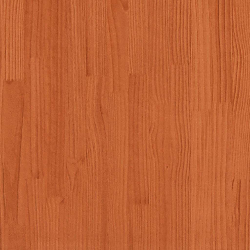 viaszbarna tömör fenyőfa kanapéágy matrac nélkül 90 x 200 cm