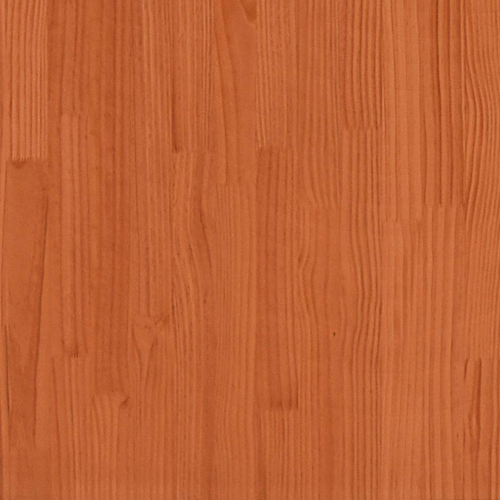 viaszbarna tömör fenyőfa kanapéágy matrac nélkül 80 x 200 cm