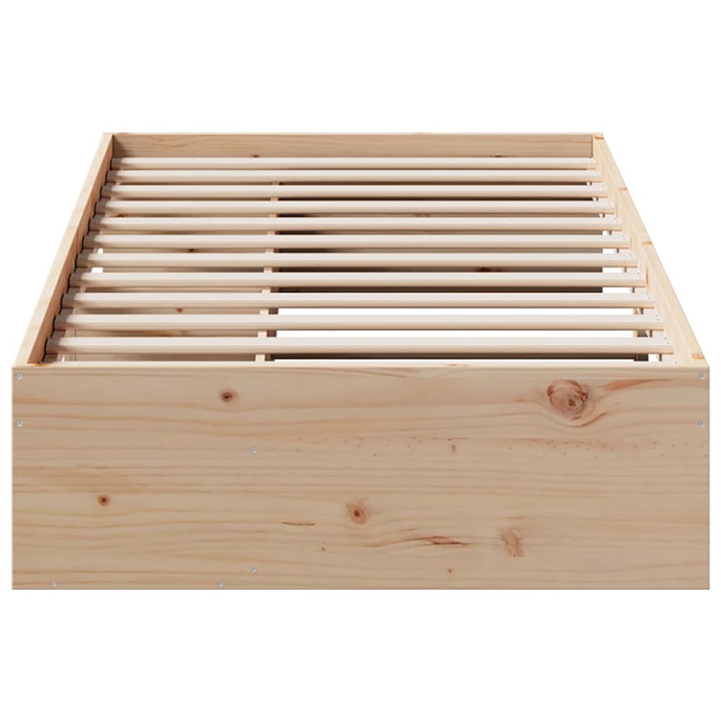 kanapéágy ágy matrac 75x190 cm tömör fa fenyőfa