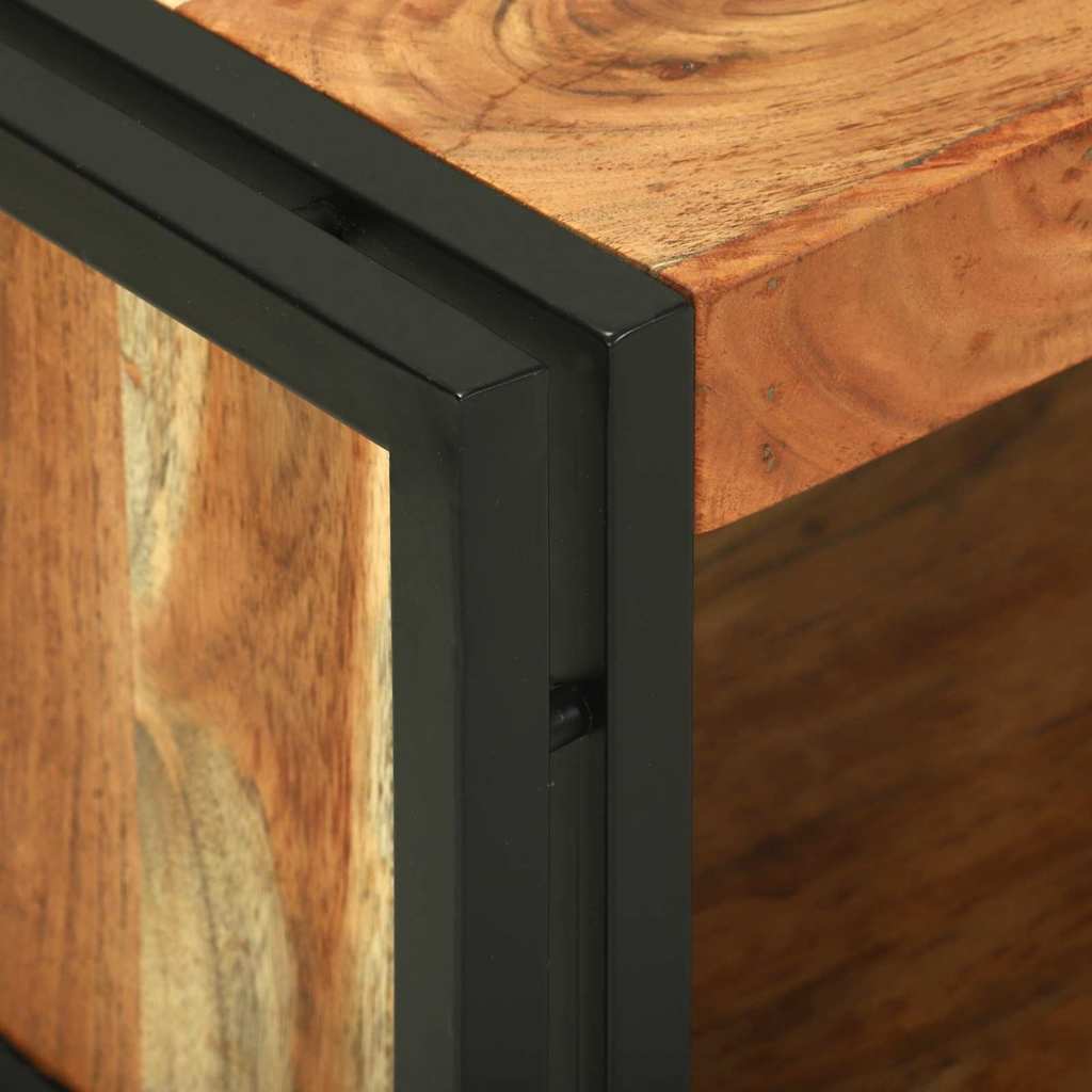 Dohányzóasztal Barna 120 x 50 x 38 cm tömör akácfa