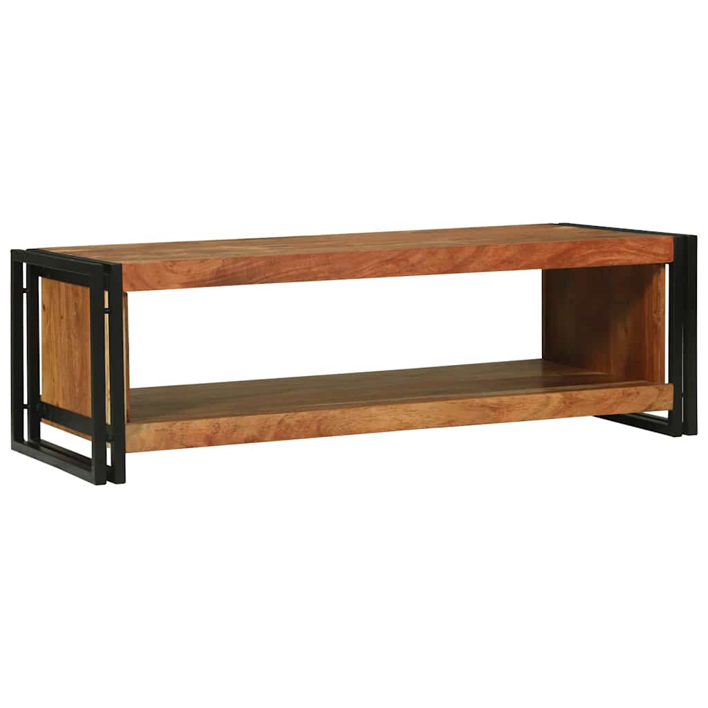 Dohányzóasztal Barna 120 x 50 x 38 cm tömör akácfa