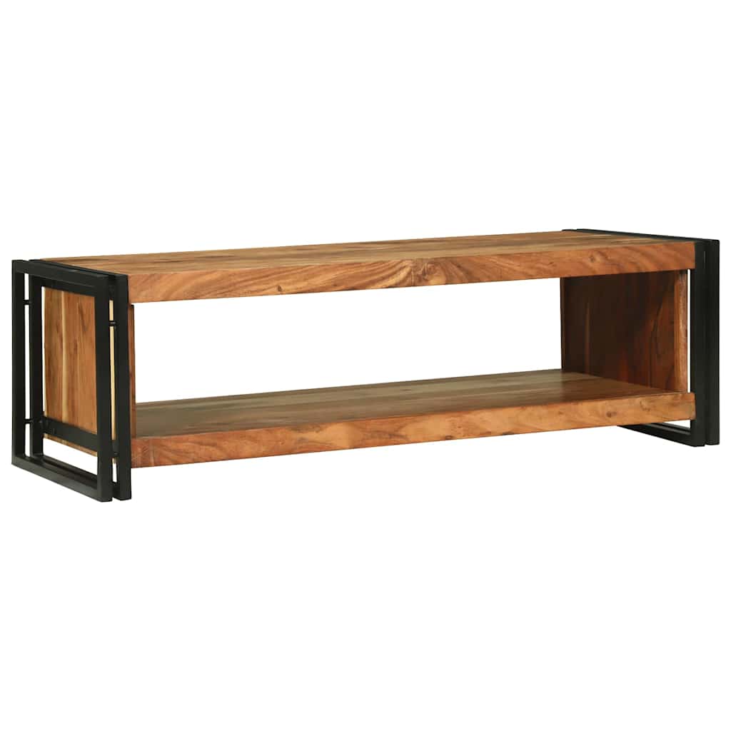 Dohányzóasztal Barna 120 x 50 x 38 cm tömör akácfa