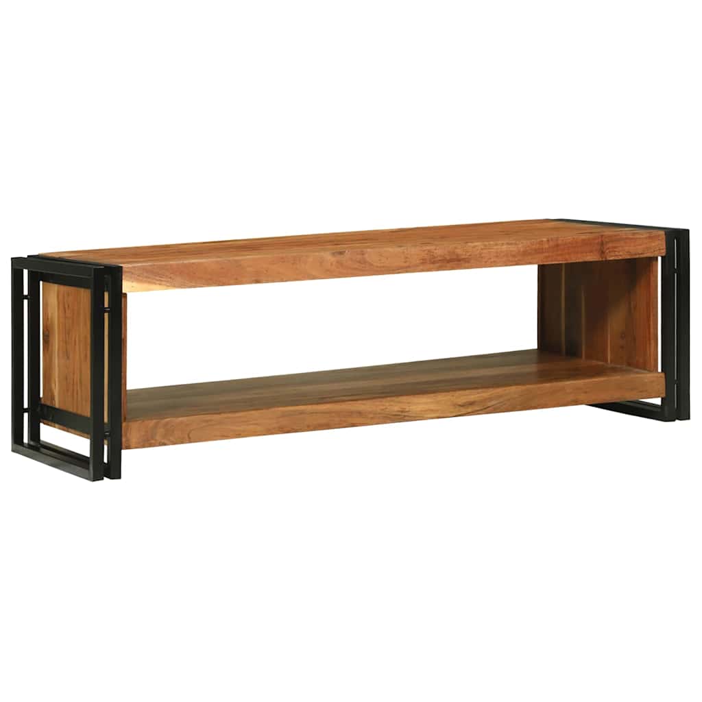 Dohányzóasztal Barna 120 x 50 x 38 cm tömör akácfa