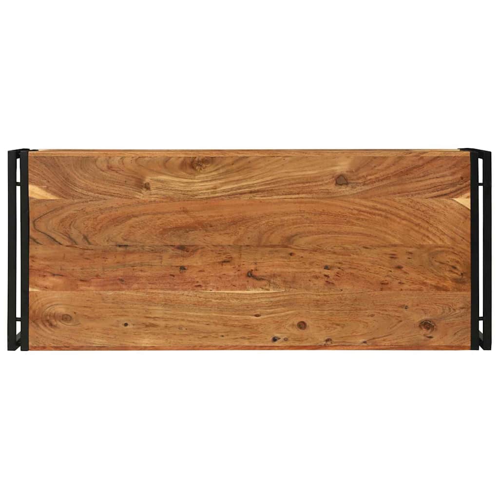Dohányzóasztal Barna 120 x 50 x 38 cm tömör akácfa