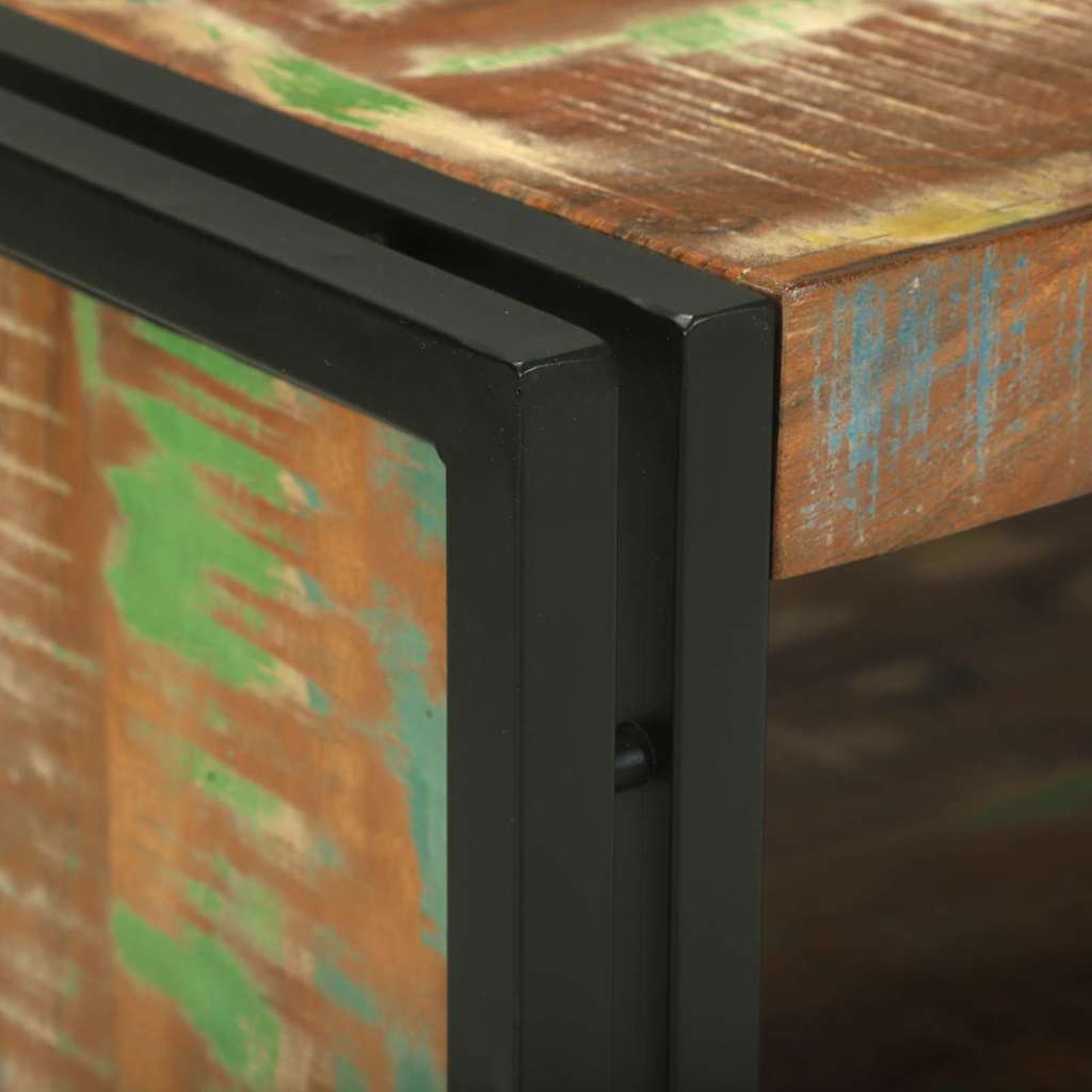 Dohányzóasztal Barna 120 x 50 x 38 cm tömör újrahasznosított fa
