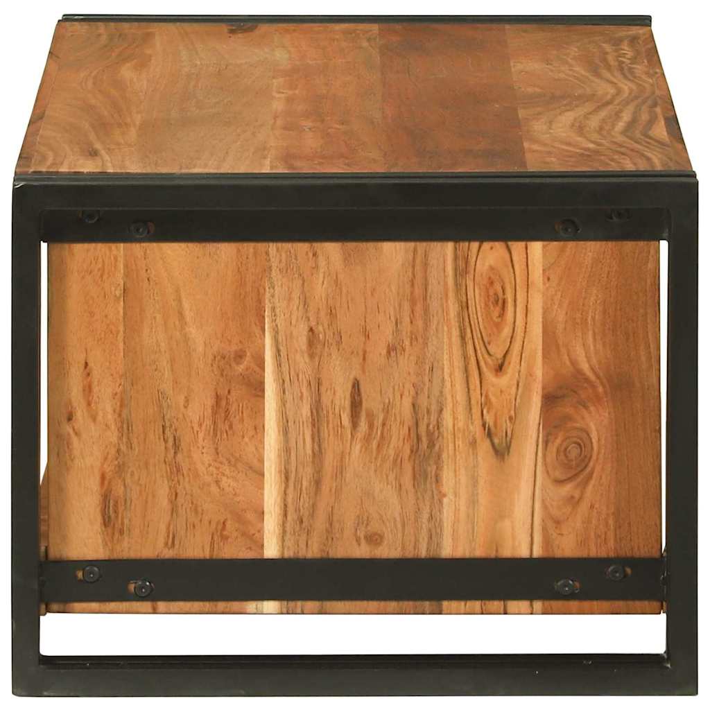 Dohányzóasztal Barna 90 x 50 x 38 cm tömör akácfa
