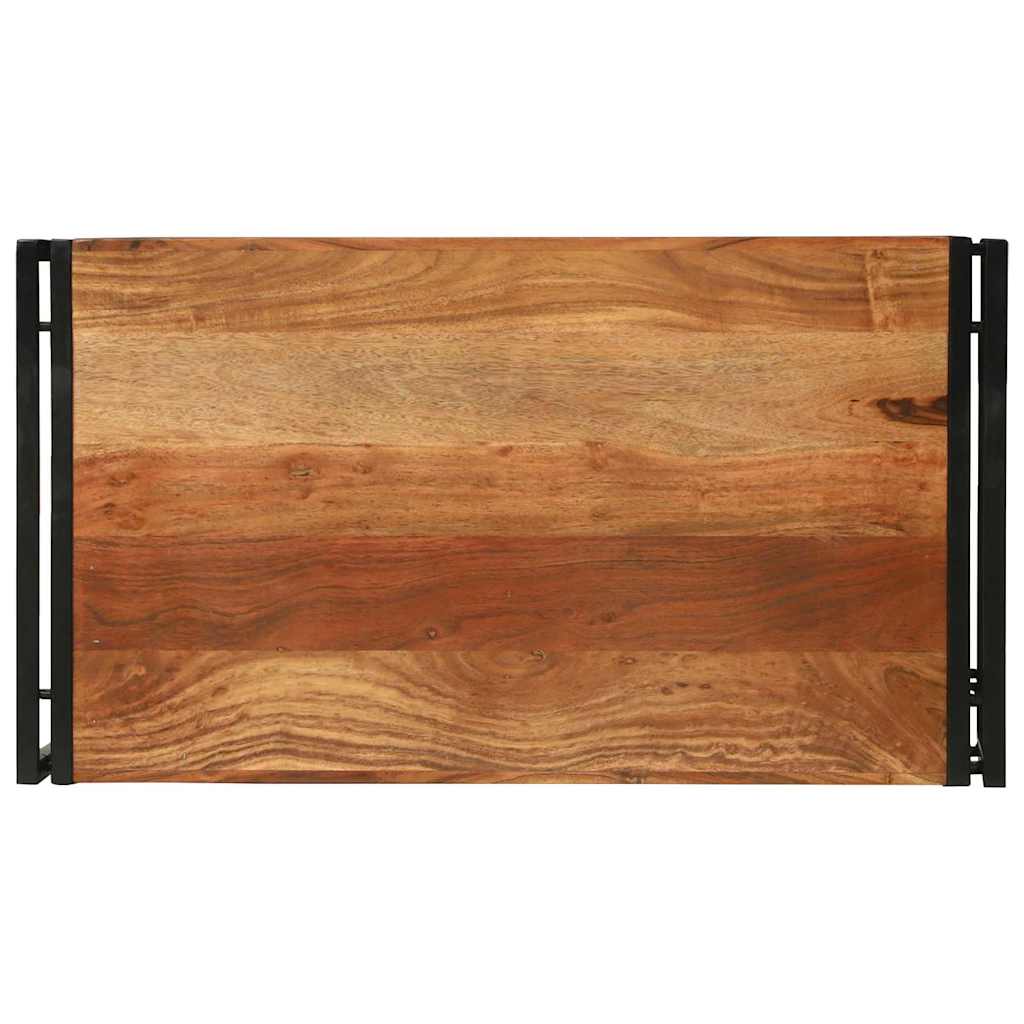 Dohányzóasztal Barna 90 x 50 x 38 cm tömör akácfa