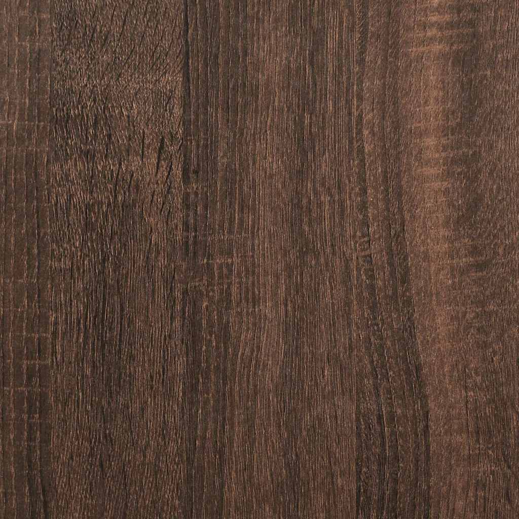 barna tölgyszínű szerelt fa cipőtartó 60x30x98 cm