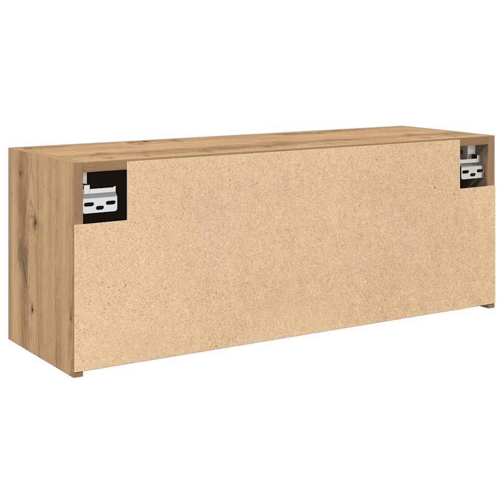 kézműves tölgy szerelt fa fali fürdőszobaszekrény 80x25x30 cm