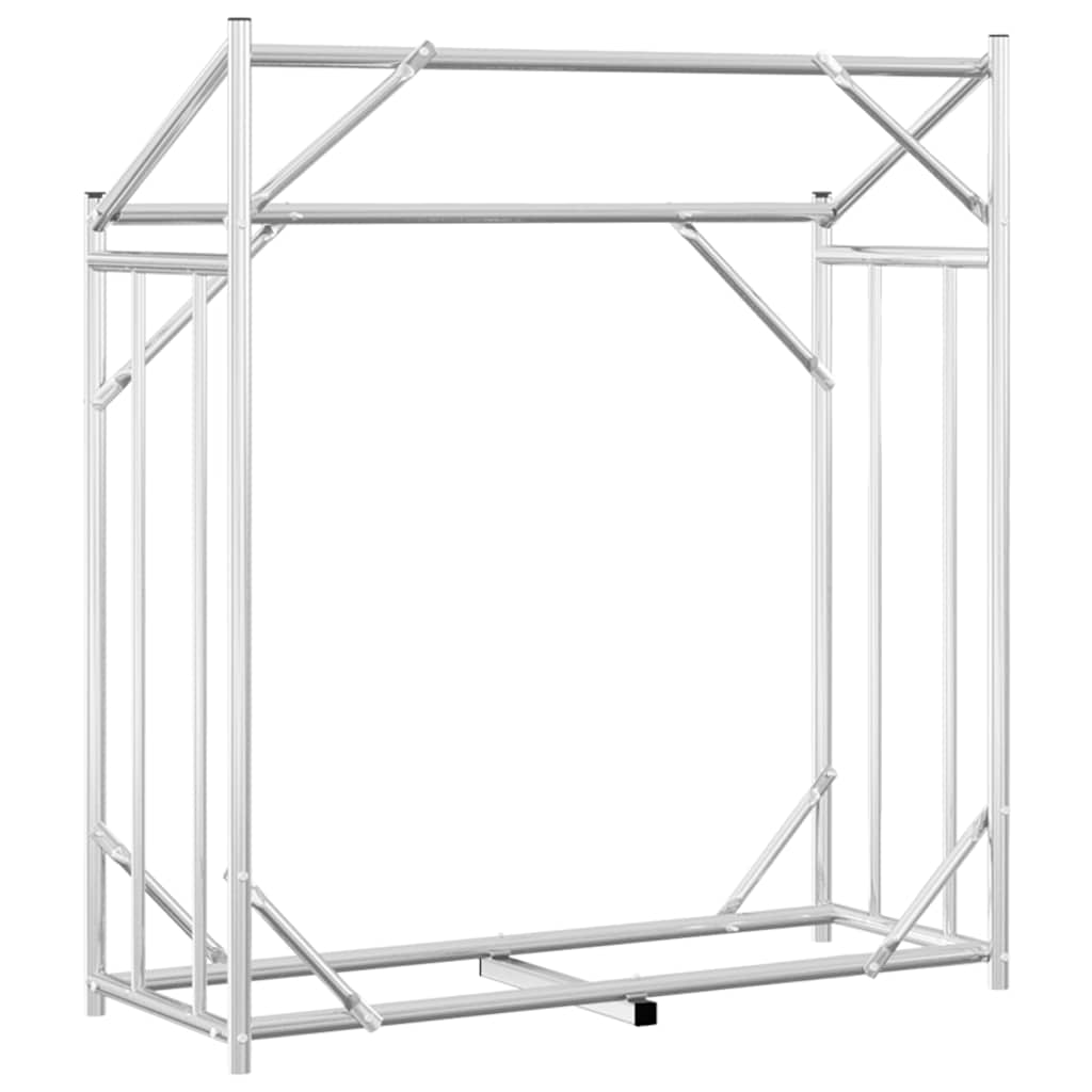 Tűzifa állvány esővédővel 100,5x40,5x110,5 cm horganyzott acél