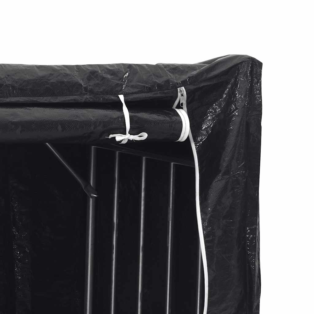 Tűzifa állvány esővédővel 101x61x110,5 cm horganyzott acél
