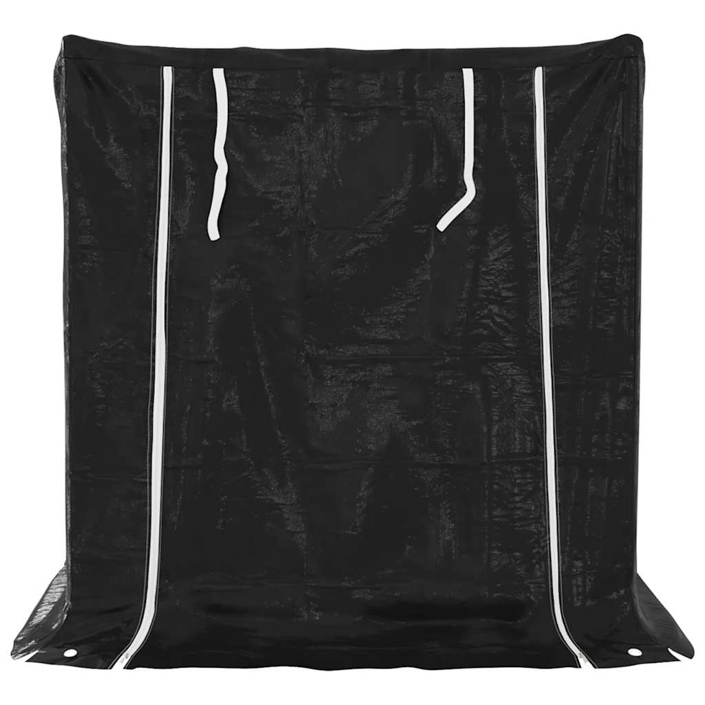 Tűzifa állvány esővédővel 100,5x80,5x110,5 cm horganyzott acél