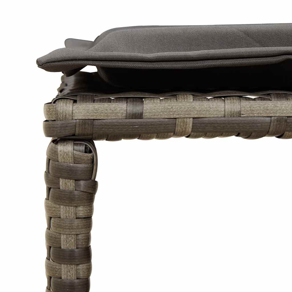 5 részes polyrattan kerti kanapé garnitúra párnákkal stackable