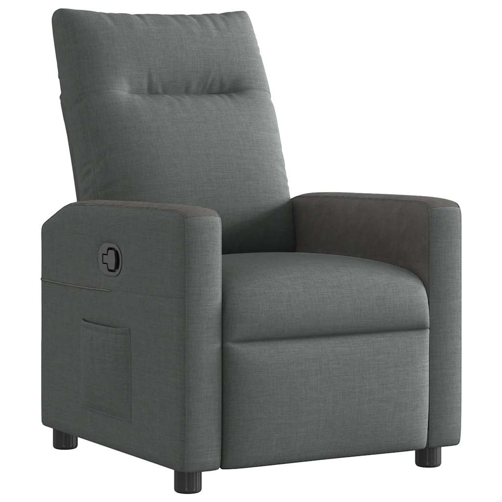 sötétszürke szövet relaxfotel