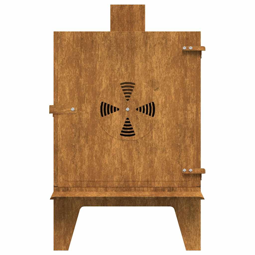 kemping tűzhely 35x50x60 cm Corten acél