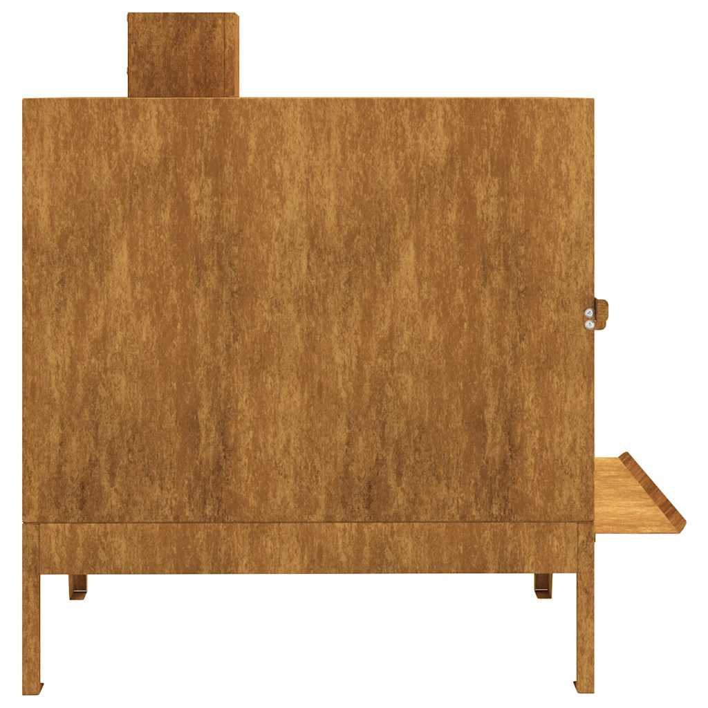kemping tűzhely 35x50x60 cm Corten acél