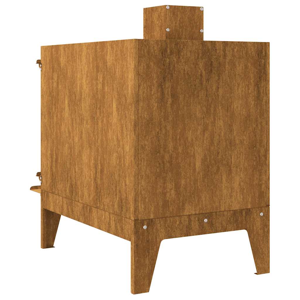 kemping tűzhely 35x50x60 cm Corten acél