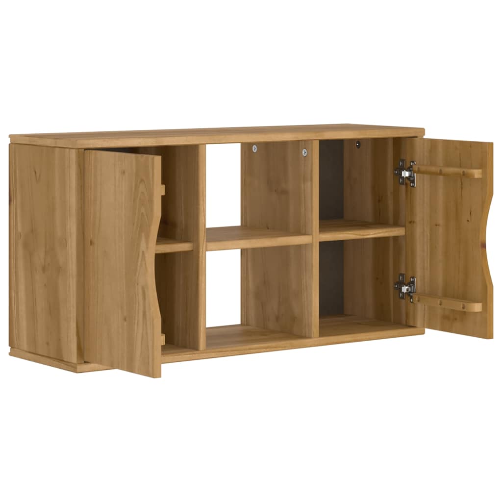 ODDA tömörfa fenyőfa TV szekrény 79x24x40 cm