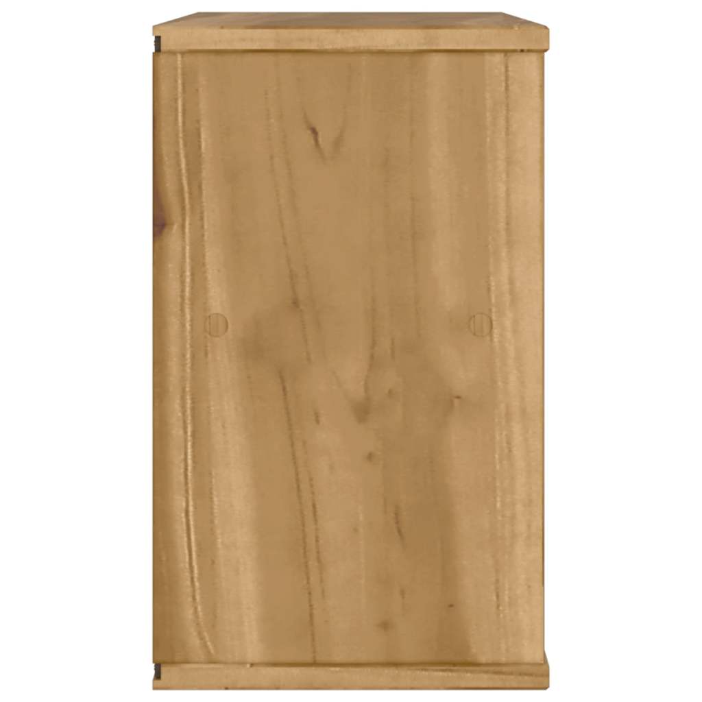 ODDA tömörfa fenyőfa TV szekrény 79x24x40 cm