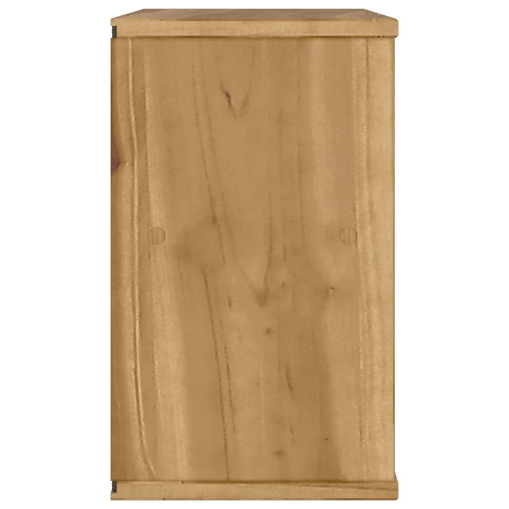 ODDA tömörfa fenyőfa TV szekrény fiókkal 79x24x40 cm