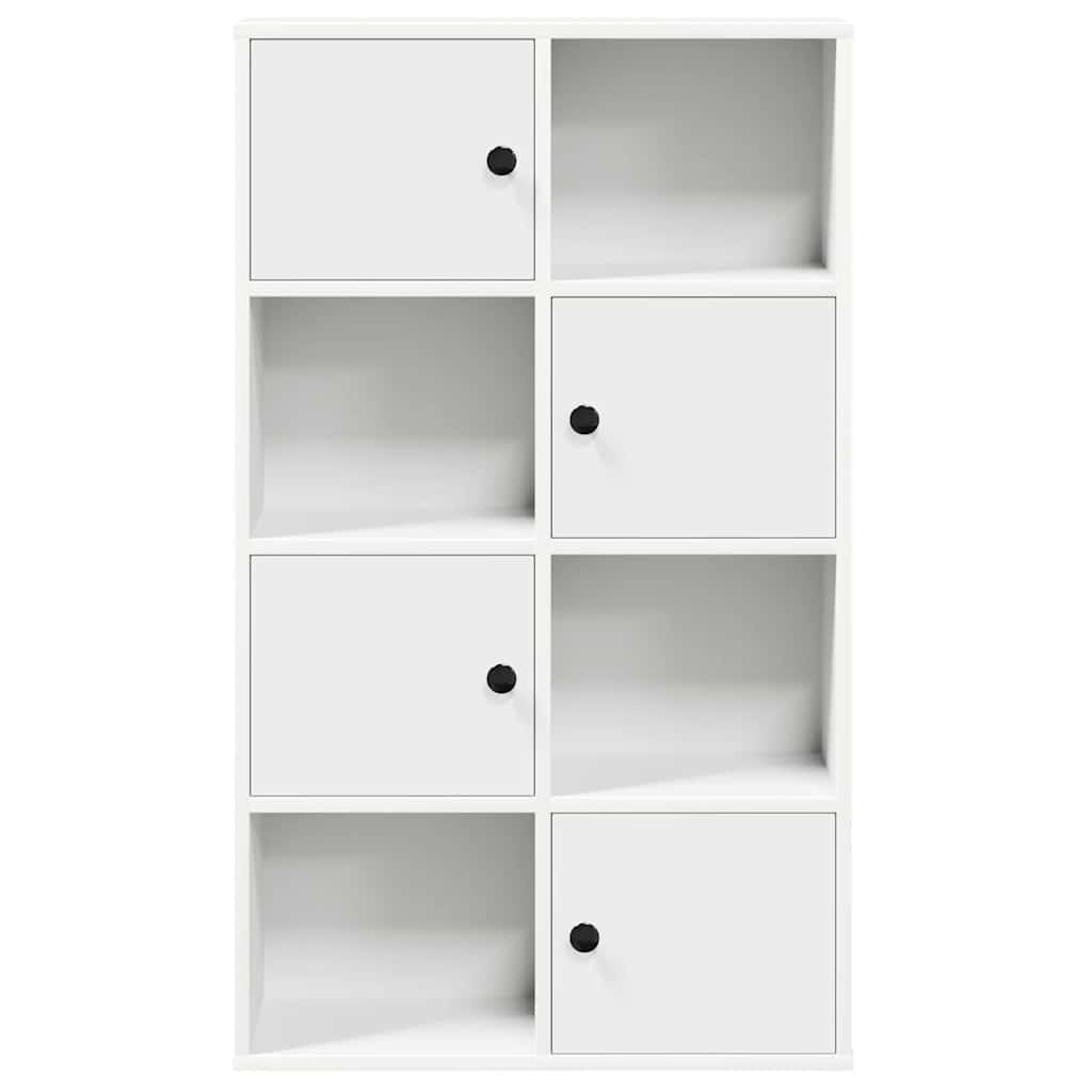 fehér szerelt fa könyvespolc 60x24x101,5 cm