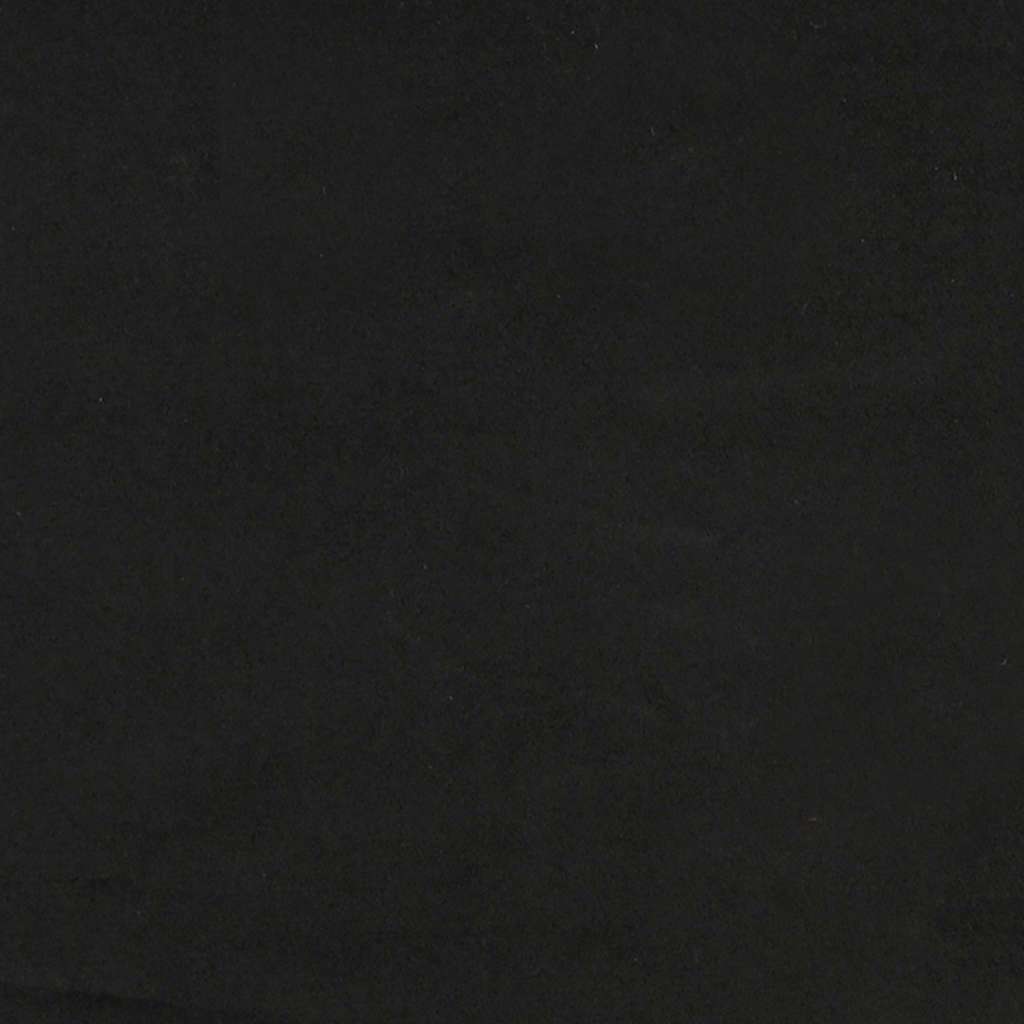 3 személyes fekete bársony kanapé 180 cm