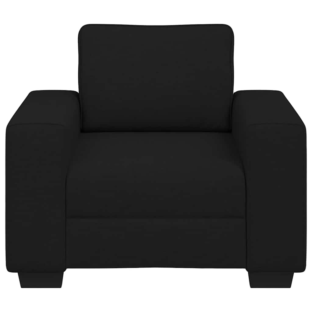 fekete szövet kanapéfotel 60 cm