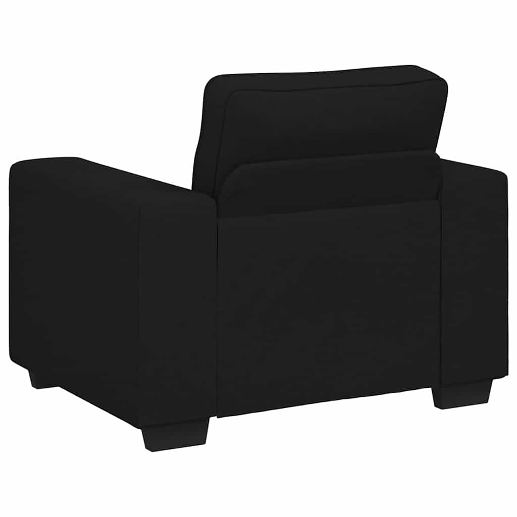 fekete szövet kanapéfotel 60 cm