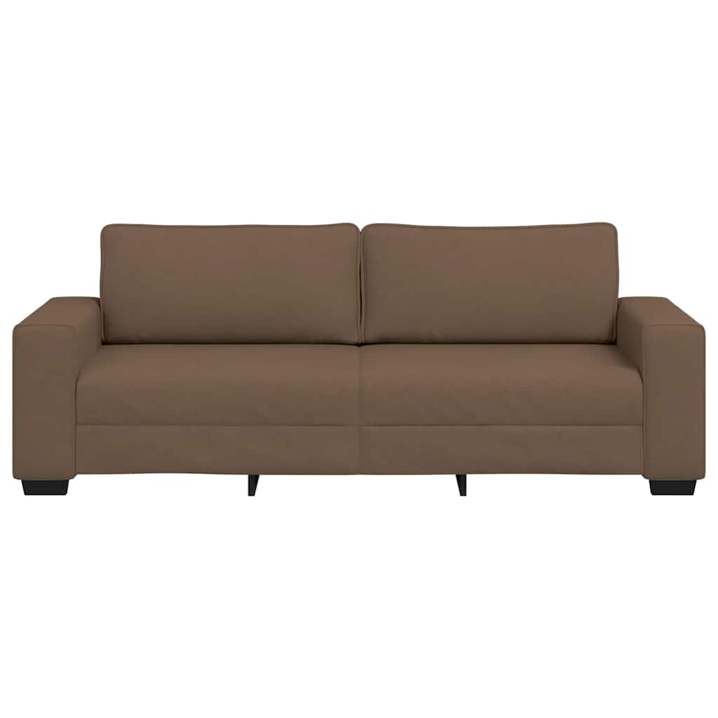 3 személyes barna szövetkanapé 180 cm