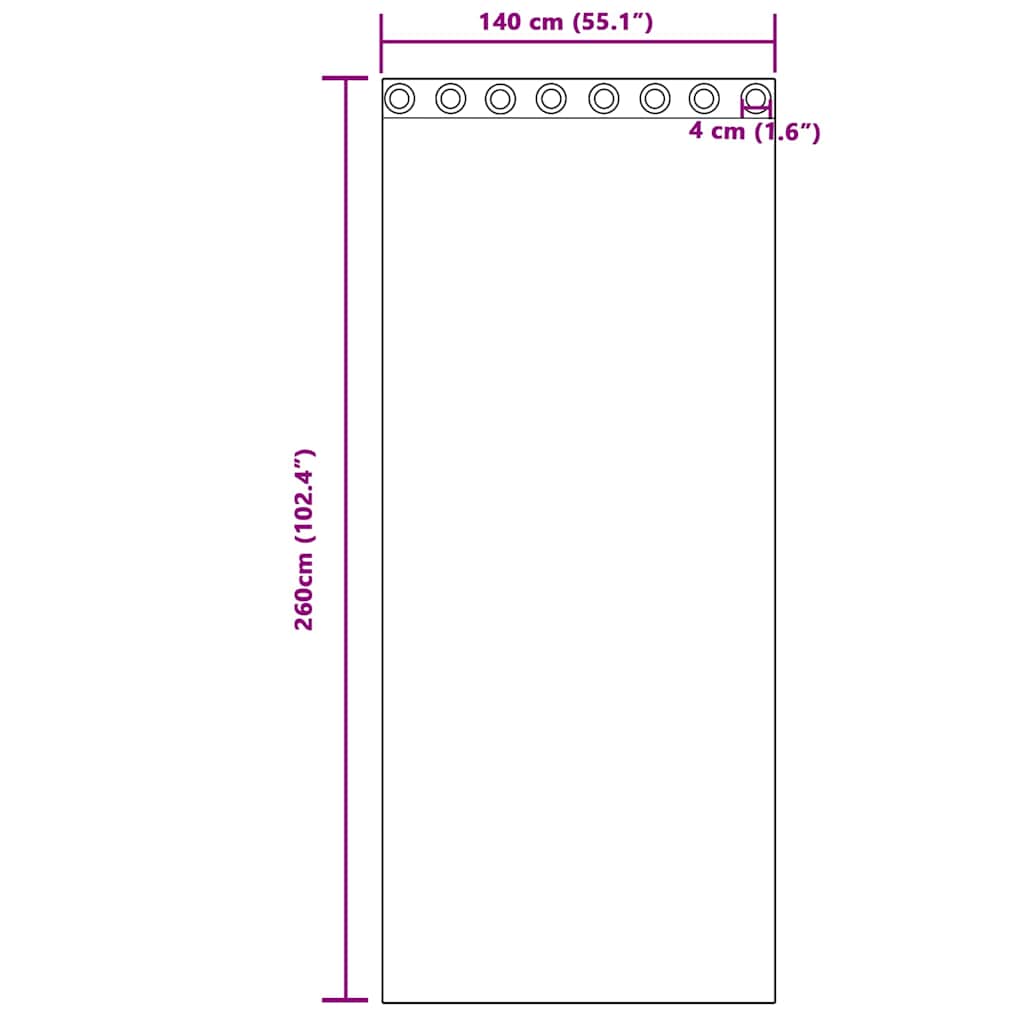 Függönyök függönyökkel 2 pcs Sötétkék 140 x 260 cm Bársony